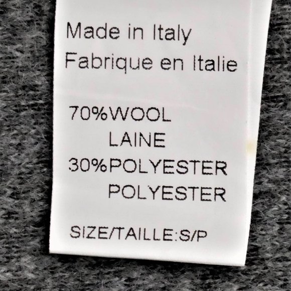 Marisa & Marie Grey Wool Blend Sweater Jacket Size S NWT - Picture 11 of 12